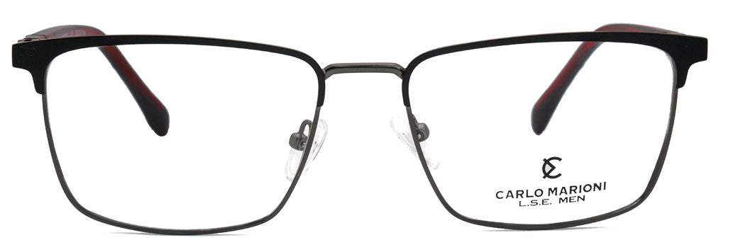 Lentes oftálmicos para hombre, negro gris CM28